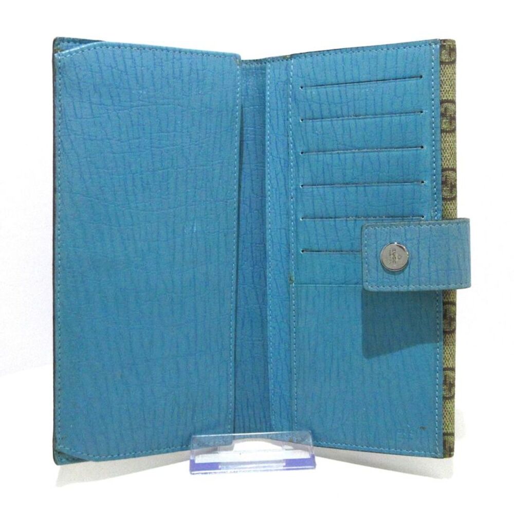 Gucci Gg Supreme Green Canvas Wallet  (Pre-Owned) - Picture 4 of 11